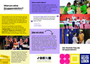 Info-Flyer für Gruppenaktionen