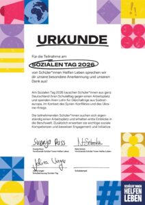 Teilnahmeurkunde Schüler*innen 2026