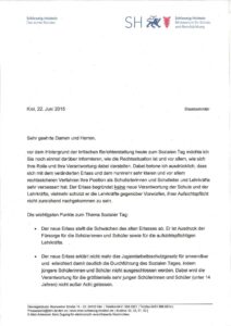 Erläuterungen des Ministeriums zum Erlass