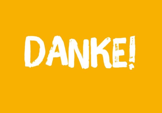 Ein großes Dankeschön!