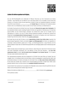 Elternbriefvorlage für den Sozialen Tag