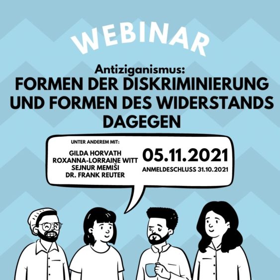 Webinar: Antiziganismus – Formen der Diskriminierung und Formen des Widerstands dagegen!