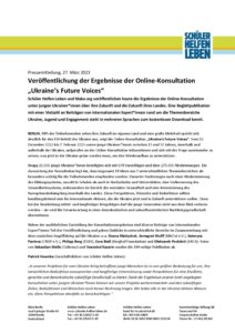 [DE] Pressemitteilung zur Ergebnisveröffentlichung von 